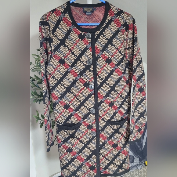 Pendleton 100% Merino Wool Long Cardigan Sweater Size Medium - Picture 1 of 5